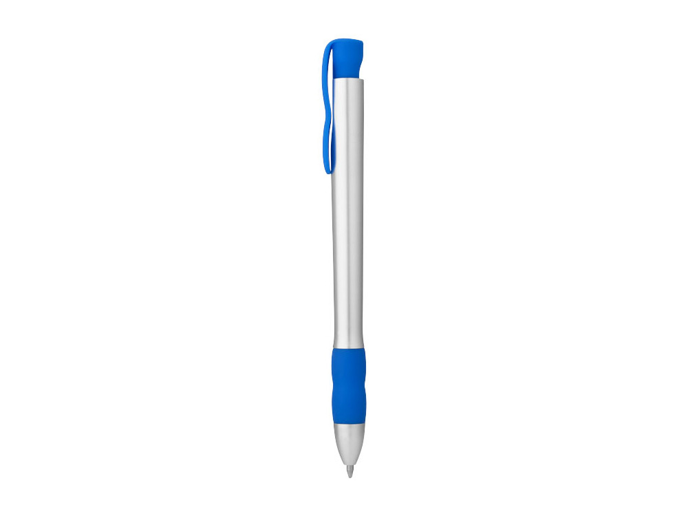 Ручка шариковая "Bulla", серебристый/синий, синие чернила