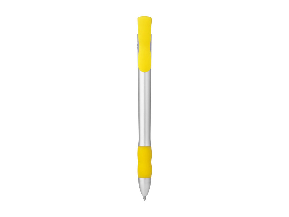 Ручка шариковая "Bulla", серебристый/желтый, синие чернила