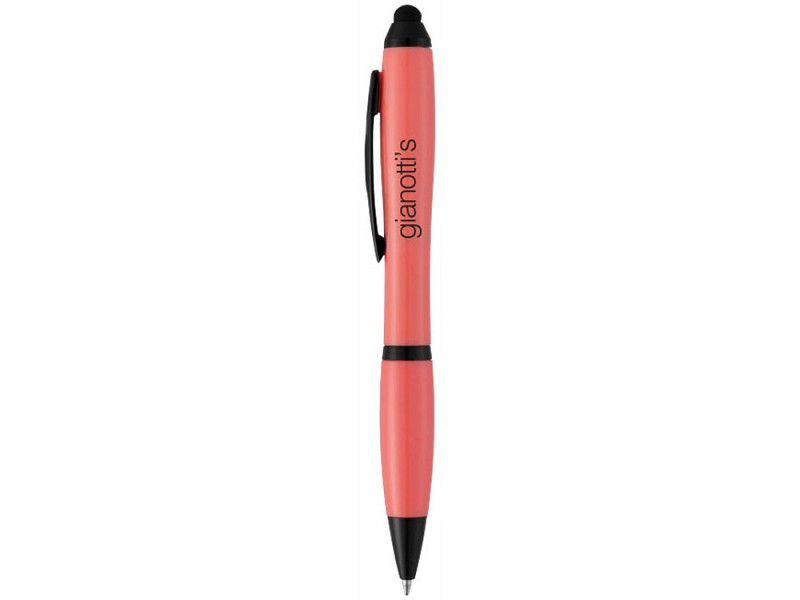Ручка-стилус шариковая "Nash", розовый/черный