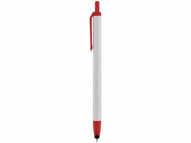 Ручка-стилус шариковая "Milford", белый/красный