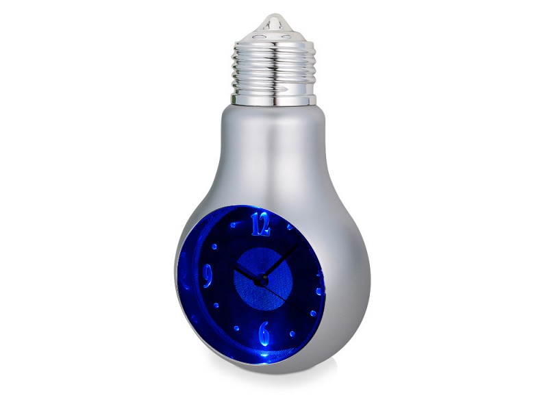 Часы настенные «Лампочка» с меняющей цвет подсветкой