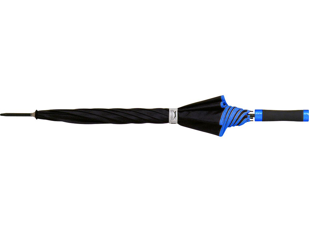 Зонт-трость "Айвенго", полуавтомат 23", черный/темно-синий