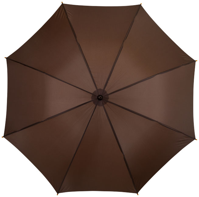 Зонт-трость механический 23", коричневый