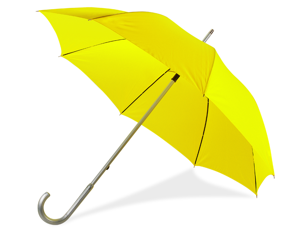 Зонт-трость механический 23'', неоновый желтый