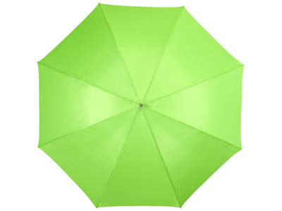 Зонт-трость механический 23'', зеленый/серебристый