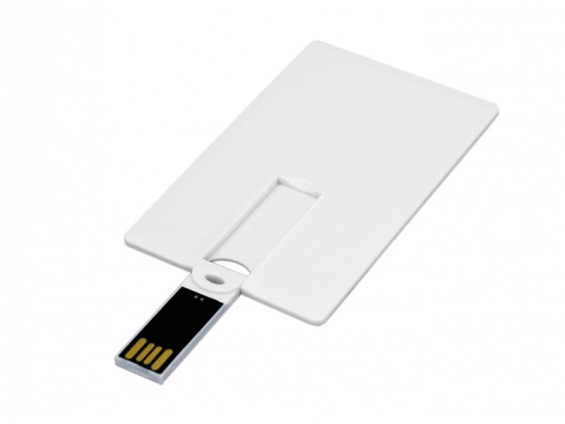 USB-флешка на 64 Гб в виде пластиковой карты с откидным механизмом