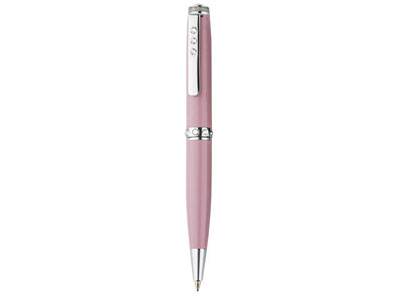 Ручка шариковая "Даймонд" со стразами розовая
