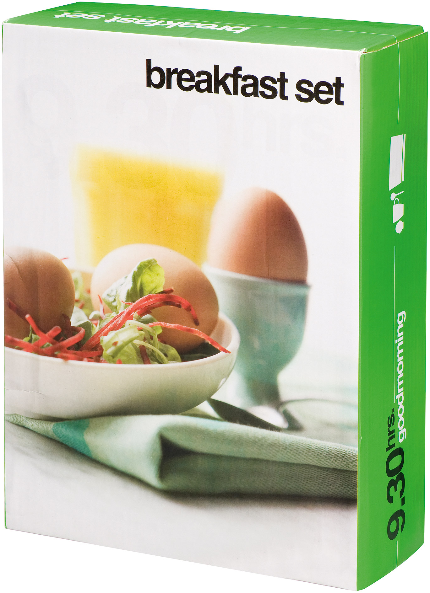 Набор для завтрака на две персоны: кружки, подставки для яиц, ложка, подставка для хлеба