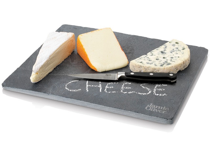 Набор для сыра: сервировочная доска, мелок и нож