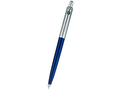 Ручка шариковая Diplomat модель Equipment синяя с серебром в тубусе