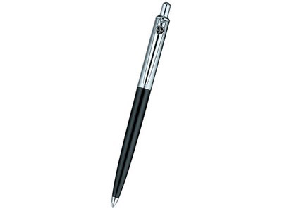 Ручка шариковая Diplomat модель Equipment черная с серебром в тубусе
