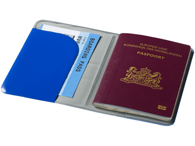 Обложка для паспорта "Voyage", синий