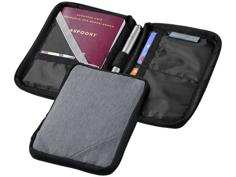 Бумажник для паспорта "Navigator", серый
