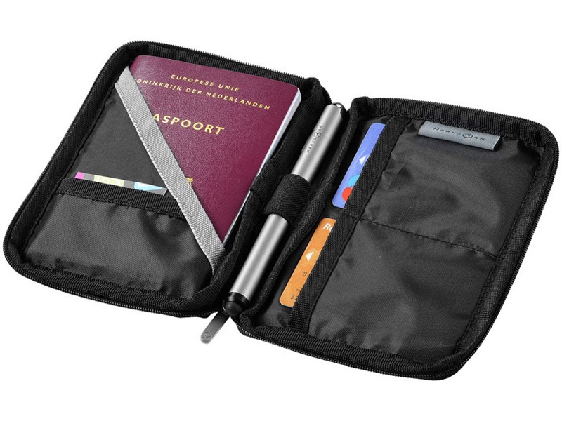Бумажник для паспорта "Navigator", серый