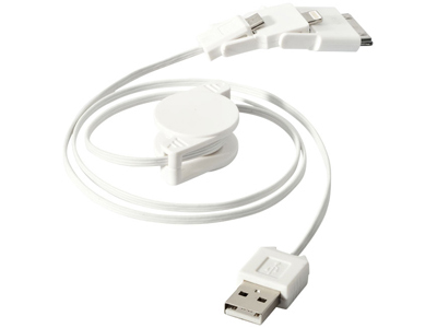 USB кабель для зарядки 3в1, белый