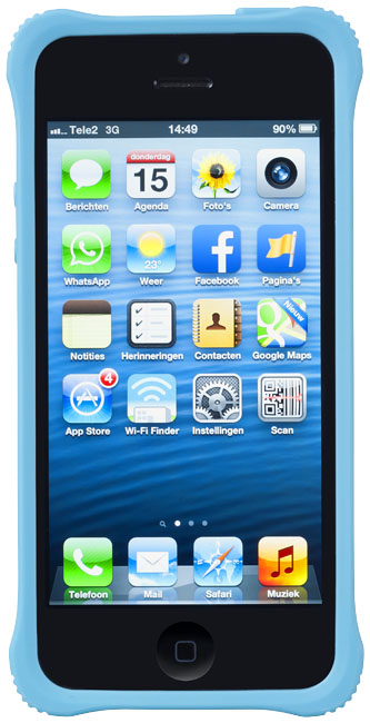Чехол "Survivor Clear" для iPhone 5/5S, голубой