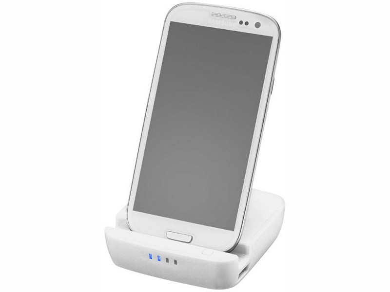 Портативное зарядное устройство-подставка для смартфона "Forza", 2200 mAh, белый