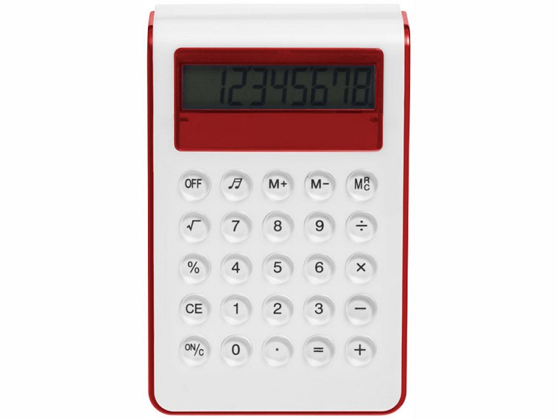 Калькулятор настольный "Soundz", красный