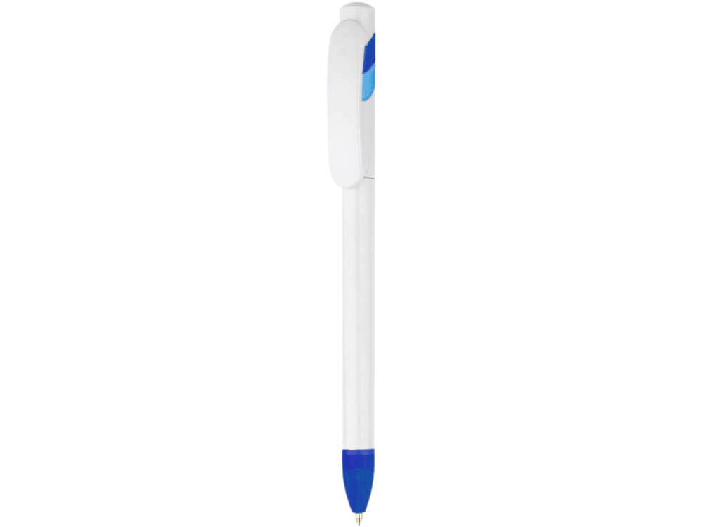 Ручка шариковая «Трио» белая/синяя/голубая