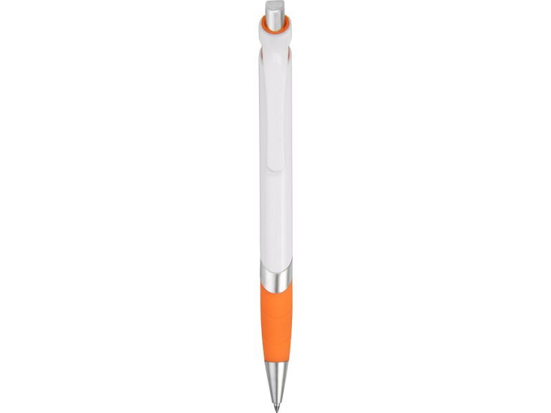 Ручка шариковая "Каскад", белый/оранжевый
