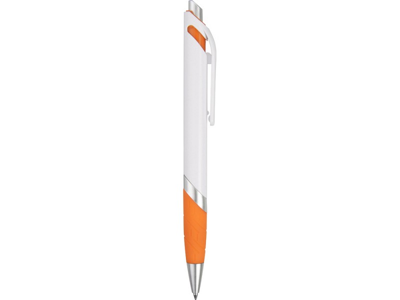 Ручка шариковая "Каскад", белый/оранжевый
