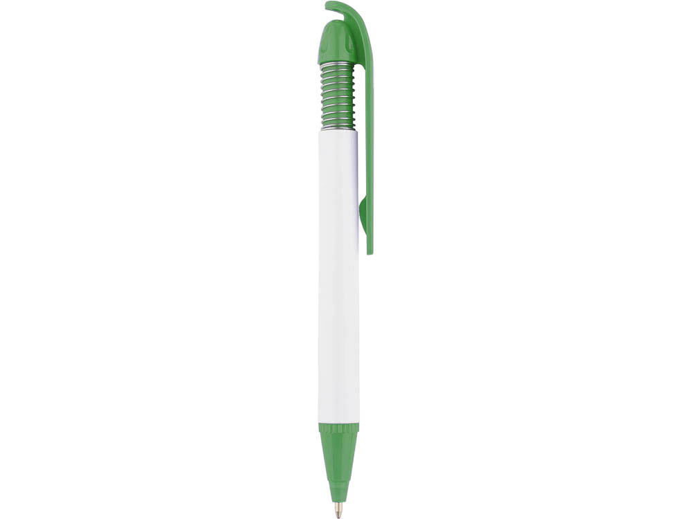 Ручка шариковая «Позитив» белая/зеленая