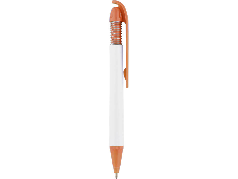 Ручка шариковая «Позитив» белая/оранжевая