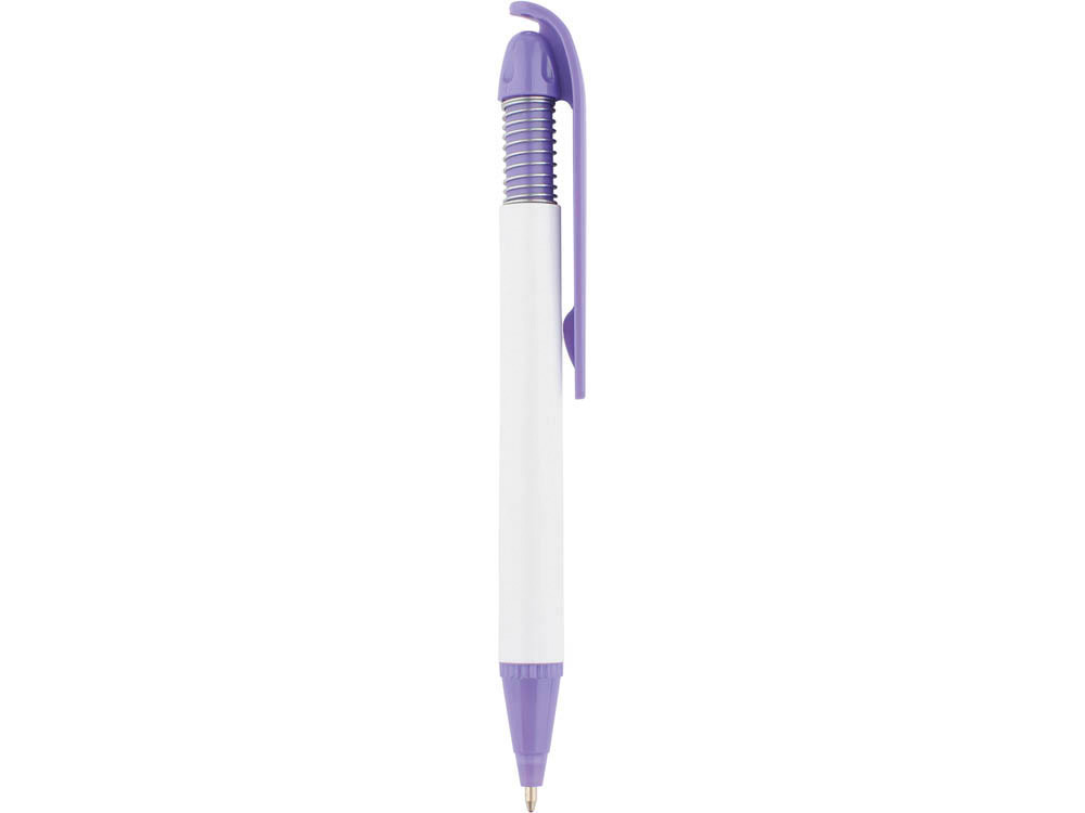 Ручка шариковая «Позитив» белая/фиолетовая