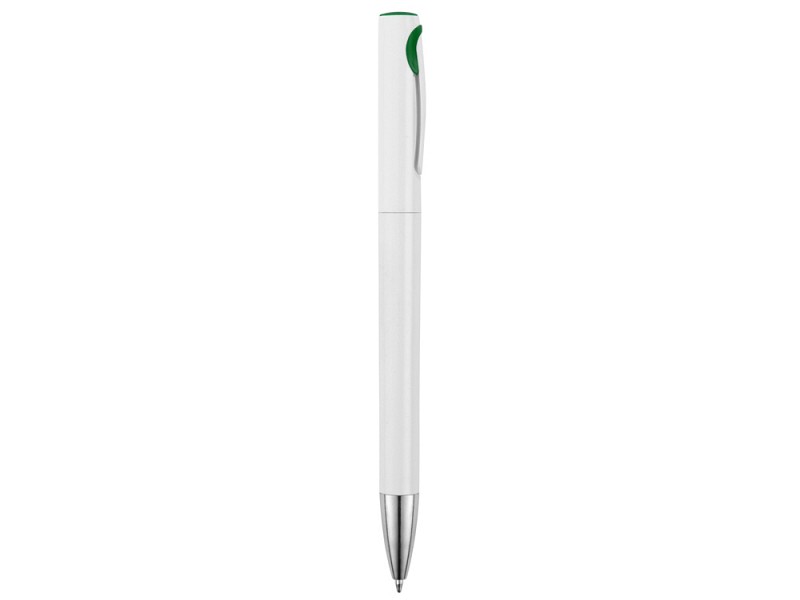 Ручка шариковая "Локи", белый/зеленый