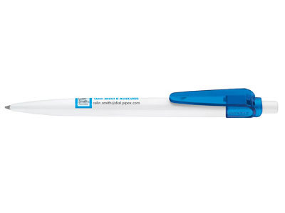 Ручка шариковая Senator модель Sunny белая/синяя
