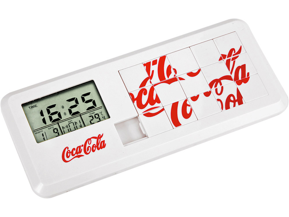 Часы с термометром, датой и игрой «Пятнашки»