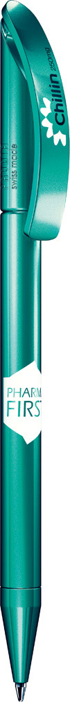 Ручка шариковая Prodir модель DS3 TOO зеленый глянцевый металлик