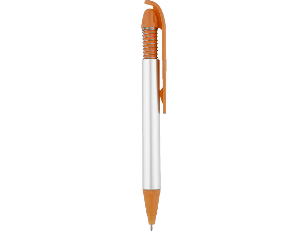 Ручка шариковая «Позитив Сильвер» серебристая/оранжевая