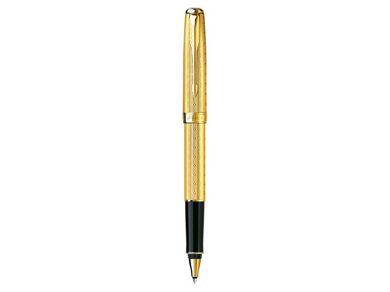 Ручка роллер Parker модель Sonnet Gold Lustre золотистая