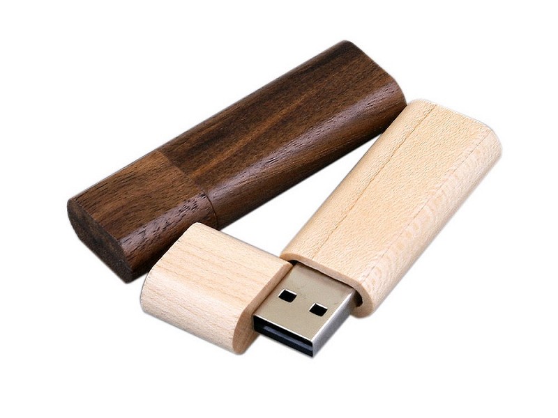 USB-флешка на 32 Гб эргономичной прямоугольной формы с округленными краями