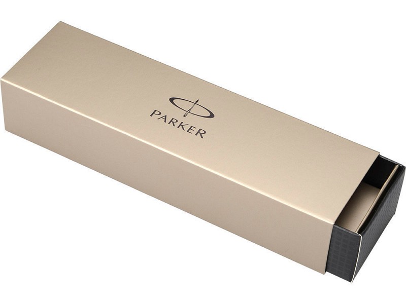 Ручка шариковая Parker модель Jotter Premium Satin Black Stainless Steel Chiselled