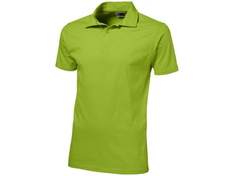 Рубашка поло "Akron" мужская, зеленое яблоко