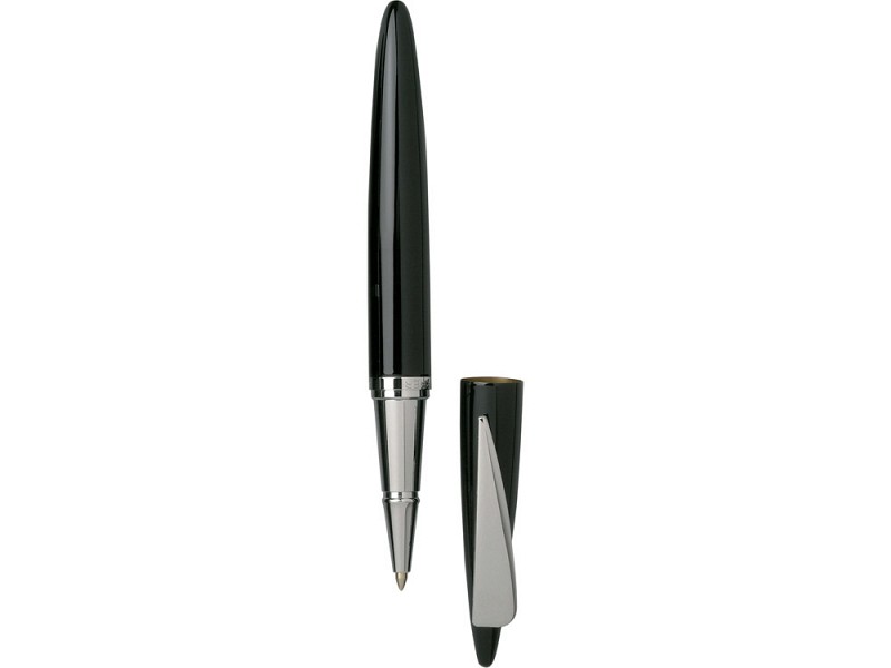 Ручка роллер Jean-Louis Scherrer модель Inclination черная с серебром