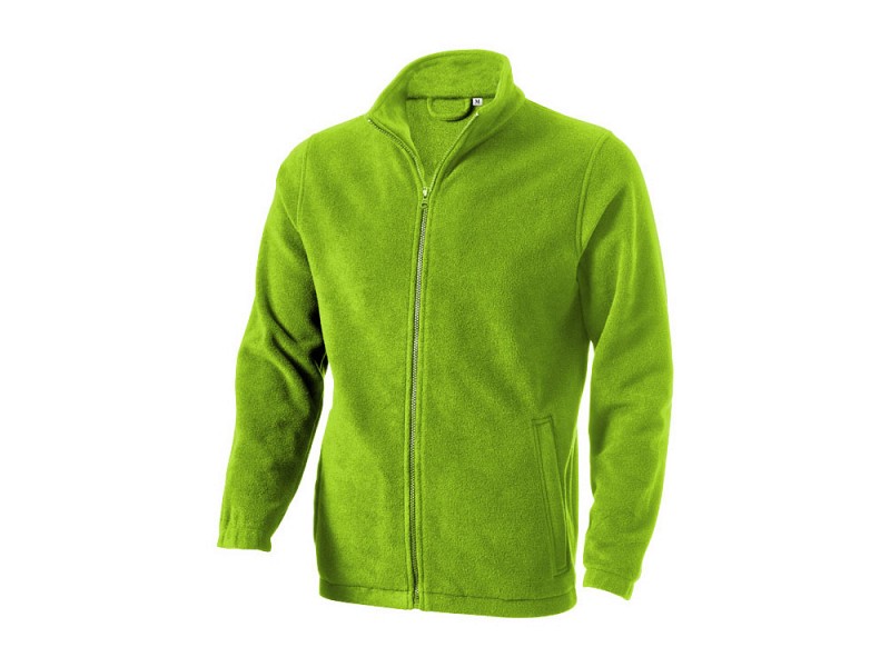 Куртка флисовая "Dakota" на молнии мужская, зеленое яблоко