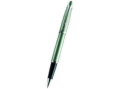 *Ручка шариковая Waterman модель Ici Et La серебристая. Женская ручка в футляре, похожем на пенал для губной помады