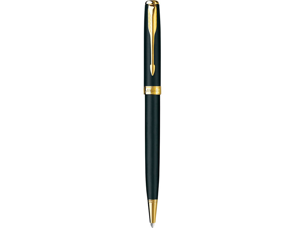 Подарочный набор Parker: ручка шариковая Sonnet Matte Black GT, футляр для ручки
