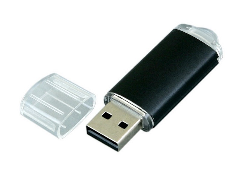 USB-флешка на 64 Гб с прозрачным колпачком