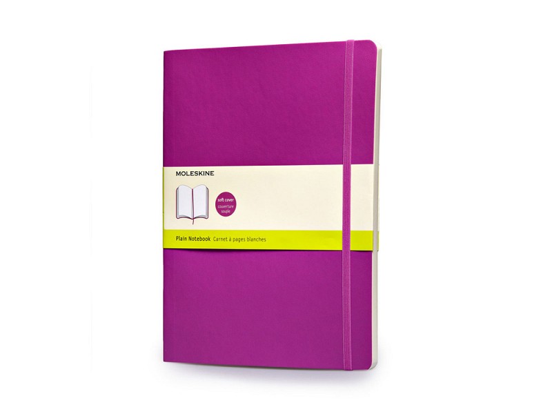 Записная книжка Moleskine Classic Soft (нелинованный), Хlarge (19х25 см), темно-розовый