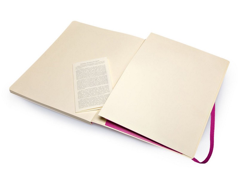 Записная книжка Moleskine Classic Soft (нелинованный), Хlarge (19х25 см), темно-розовый