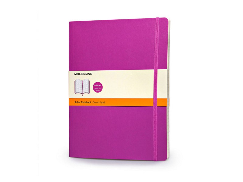 Записная книжка Moleskine Classic Soft (в линейку), Хlarge (19х25 см), темно-розовый