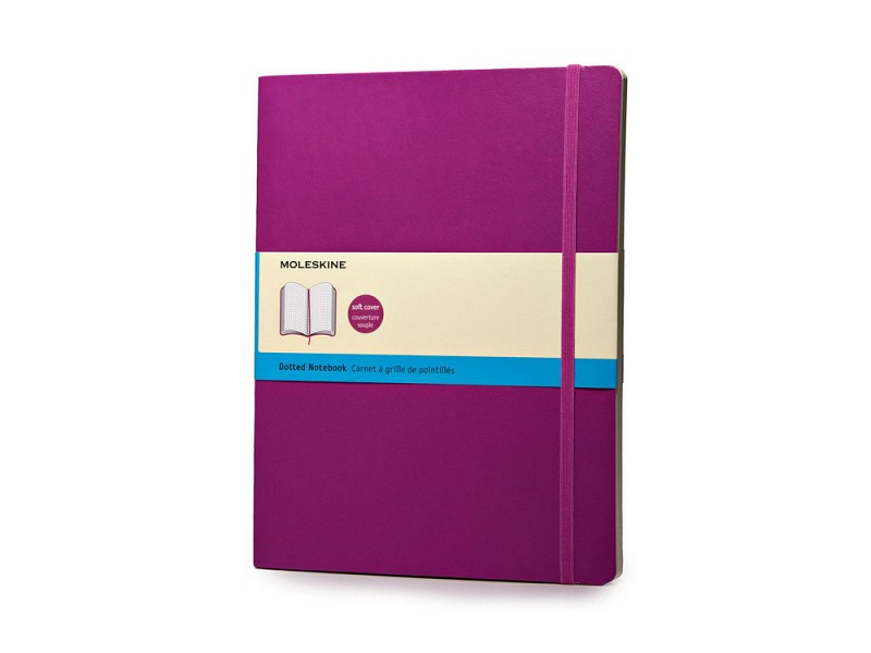 Записная книжка Moleskine Classic Soft (в точку), Хlarge (19х25 см), темно-розовый