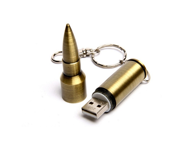 USB-флешка на 16 Гб в виде патрона от АК-47