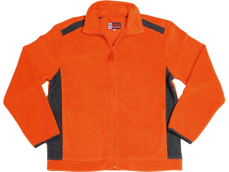 Куртка флисовая "Alabama" мужская, оранжевый/темно-серый