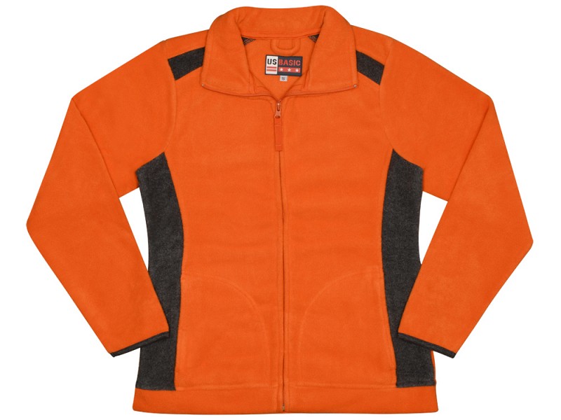 Куртка флисовая "Alabama" женская, оранжевый/темно-серый