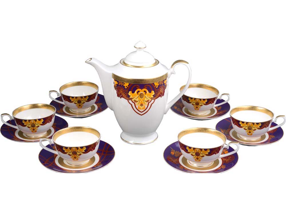 Чайный сервиз на 6 персон (14 предметов) Valentin Yudashkin-La Maison, коллекция «Baroque»